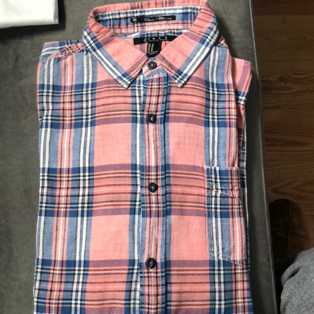 Men casual button down shirt